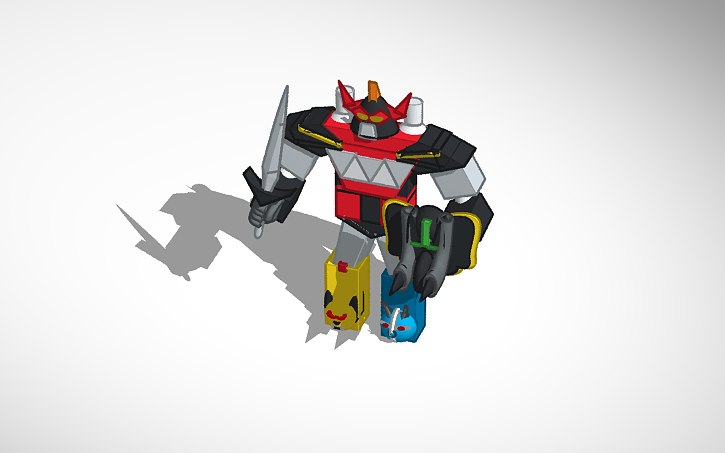 3D design ROBOT POWER RANGER ANIMAL MEGAZORD - Tinkercad