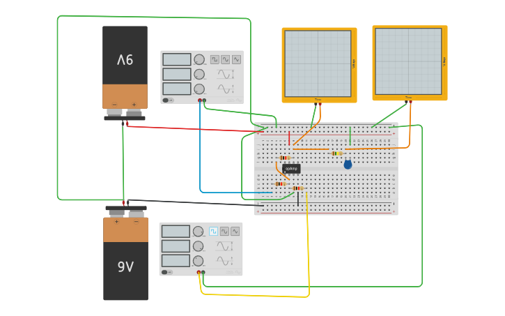 Circuit design Low pass filter - Tinkercad