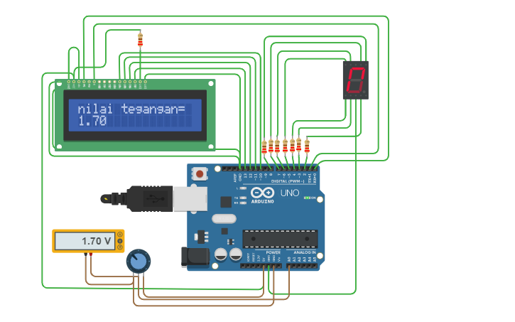 Circuit design Led Blink - Tinkercad