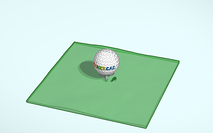 3D design Golf Tee Idea - Tinkercad