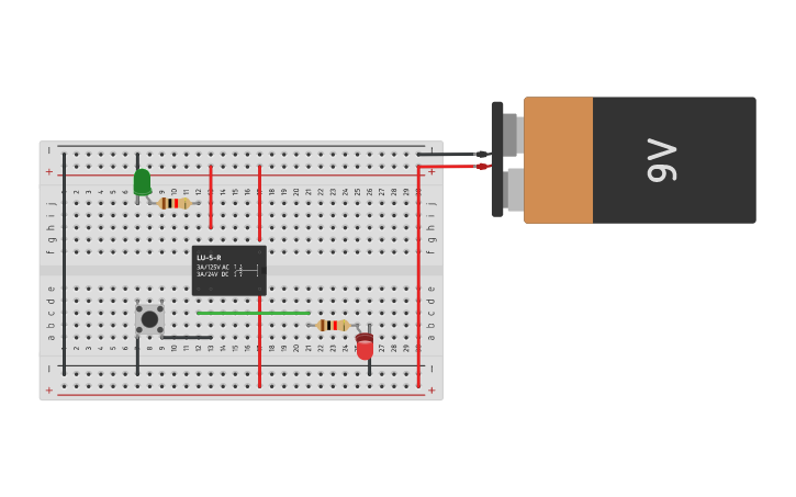 Circuit design relay - Tinkercad