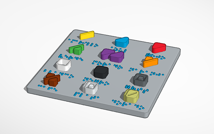 3D design Código de colores - Tinkercad