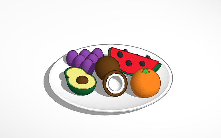 3D design fruit - Tinkercad