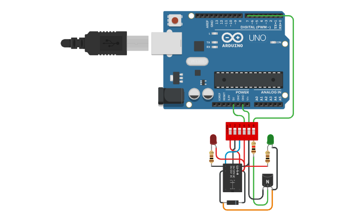 Relay Module In Tinkercad Circuit design Relay Module (1 channel) - Tinkercad