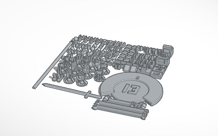 Lucky 13 Printable Jointed Figure - Tinkercad