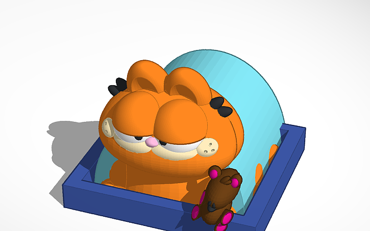 3D design Garfield (every Morning!) - Tinkercad