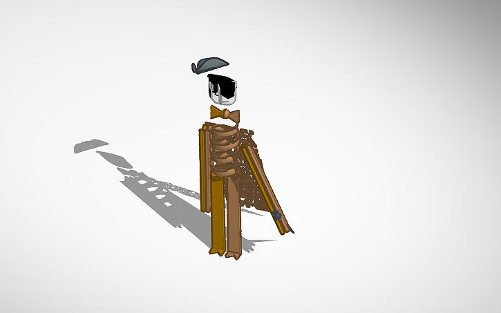 3D design pirate RIBBIE RIBBONS - Tinkercad