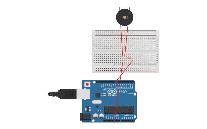 Circuit design BUZZER - Tinkercad