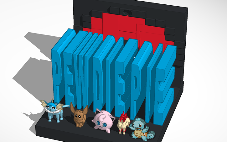 3D design Pokepie Logo - Tinkercad