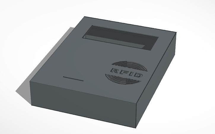 3D design Rfid CASE (Display 20x4, Rfid, 4x4keymap) Arduino Access ...