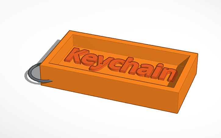 3D design Keychain - Tinkercad