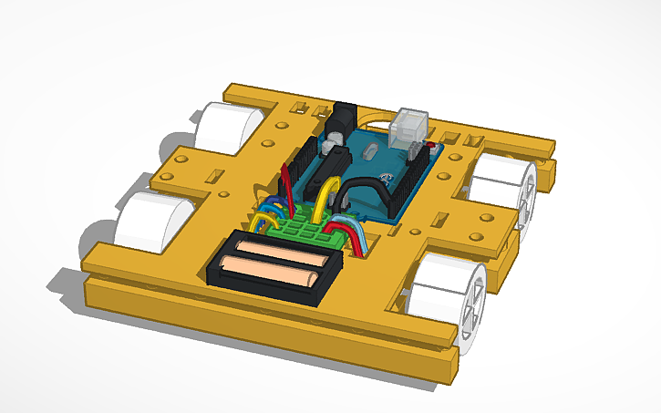 3D design 3D robot- car model_Volodya - Tinkercad