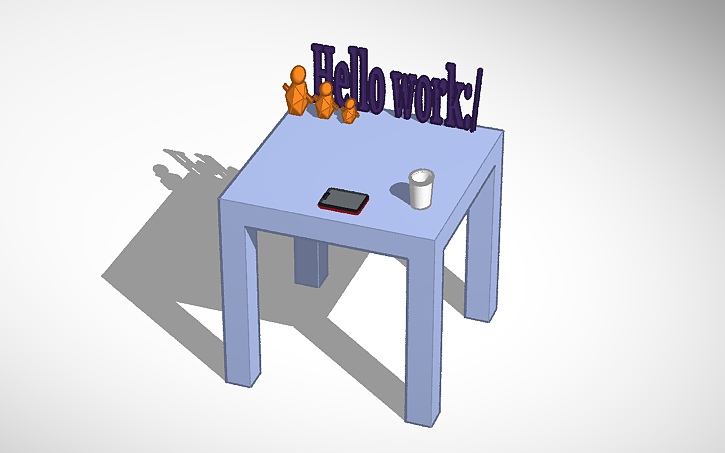 3D design Table - Tinkercad