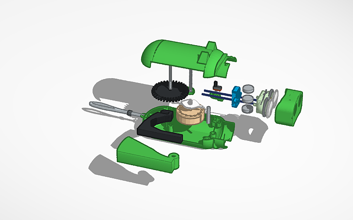 3D design Piggy Flashlight Exploded View--By Aris - Tinkercad