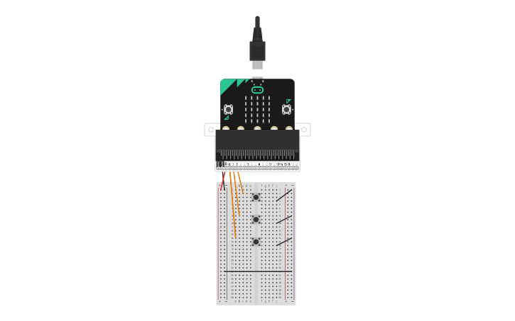 Circuit design MicroBit_LEDChange - Tinkercad