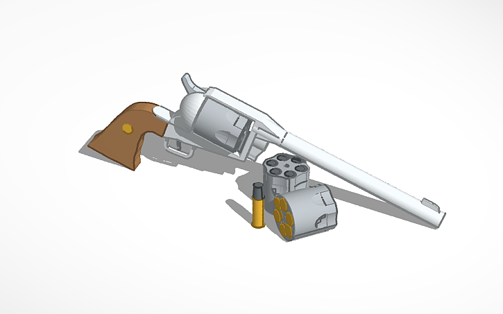 3D design modernized colt single action army - Tinkercad