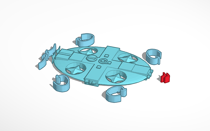 3D design water drone - Tinkercad