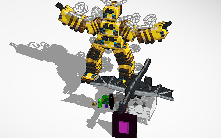 Minecraft Solidworks 3D design minecraft parts - Tinkercad