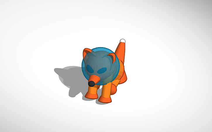 709 Tinker 3D design Лиса - Tinkercad