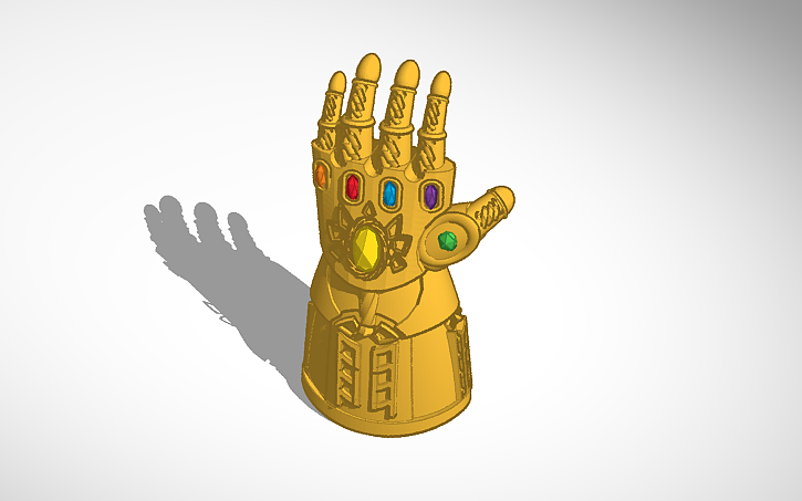 3D design Infinity Gauntlet - Tinkercad