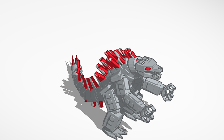 3D design Mechagodzilla - Tinkercad