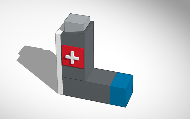 3D design Asthma Inhaler Prototype - Tinkercad