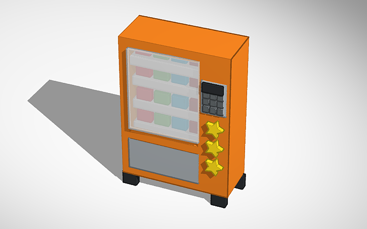3D design vending machine - Tinkercad