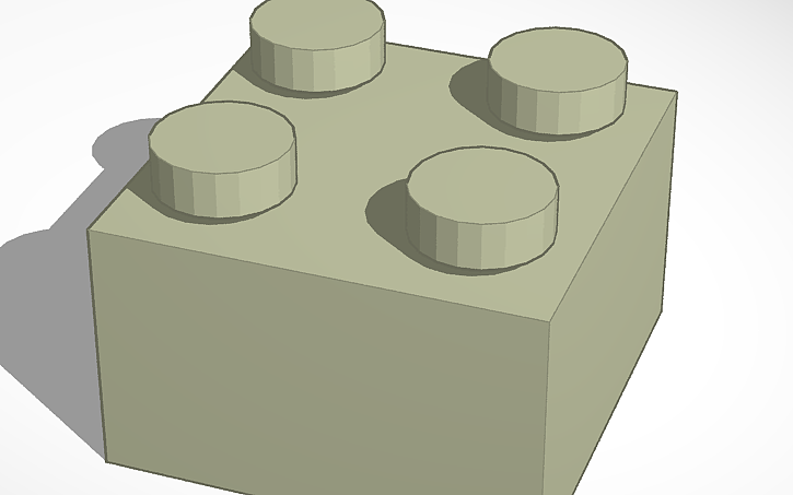 3D design Lego Block - Tinkercad