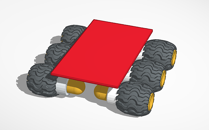 3D design Base Rover Model - Tinkercad