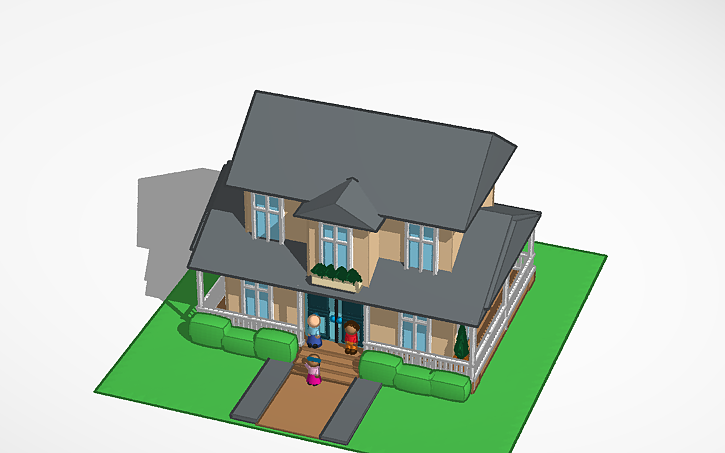 3D Design Copy Of House Tinkercad 3d-design-copy-of-house-tinkercad