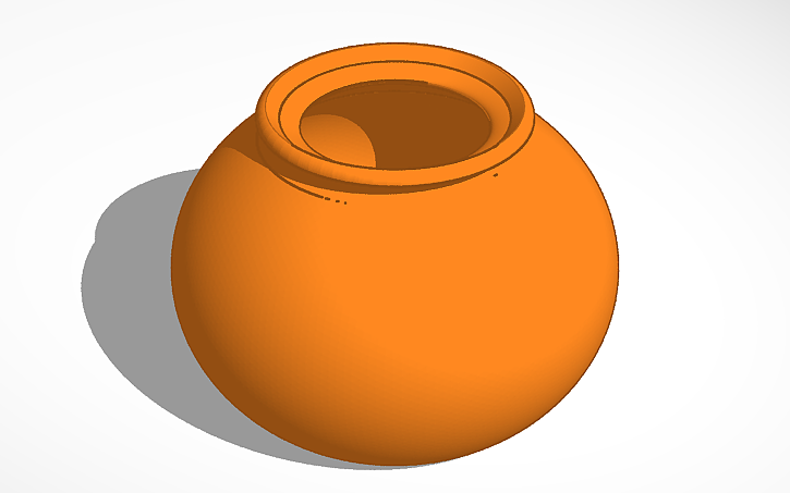 Pot Design In3d 3D design Pot - Tinkercad