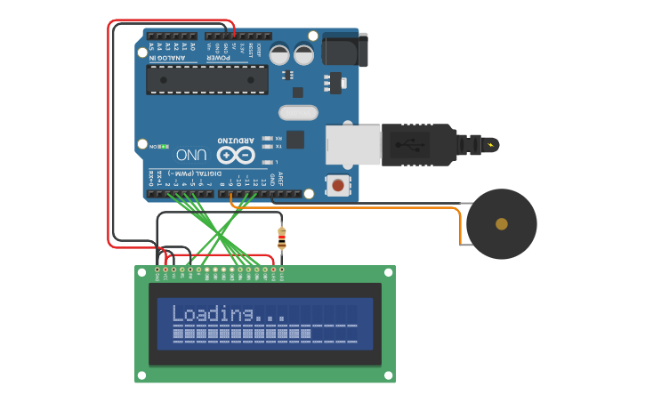 Emf Sensor Module Arduino Circuit design Arduino EMF Detector with LCD - Tinkercad