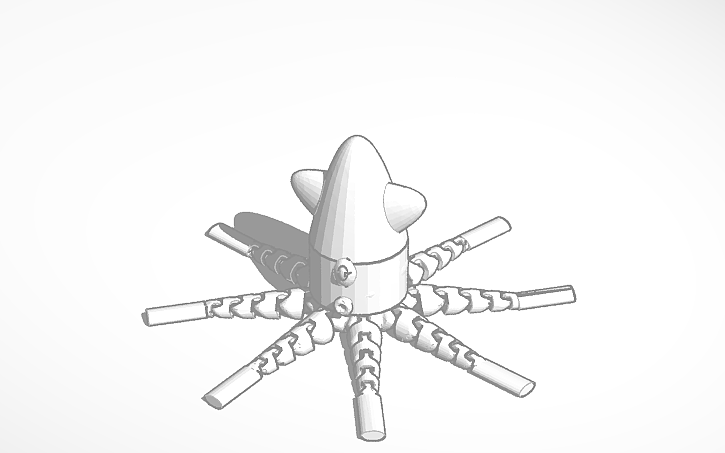 3D design squid - Tinkercad