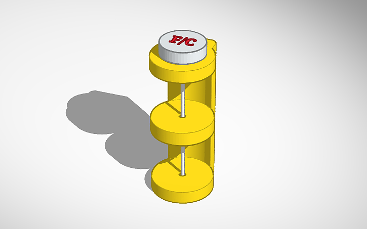 3D design Meat Thermometer Wall Storage rack - Tinkercad