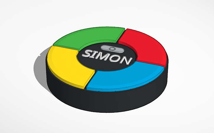 3D design Simon says - Tinkercad