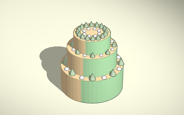 3D design cake - Tinkercad
