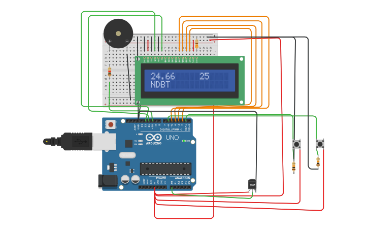 Circuit design Copy of Copy of Arduino Temperature Sensor with LED ...