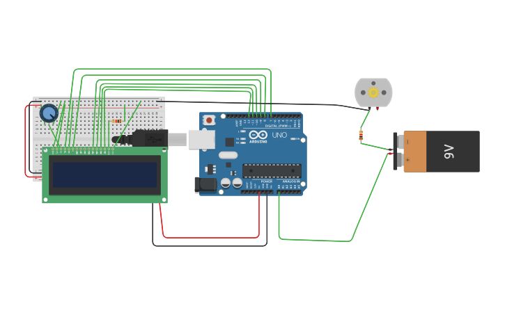 Circuit design arduino anemometro - Tinkercad