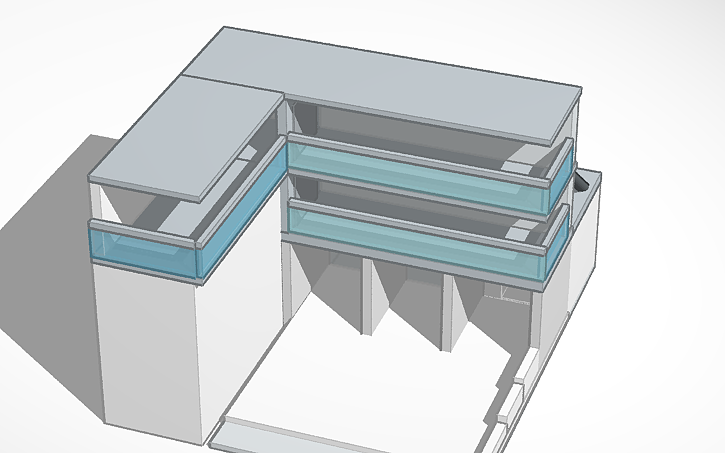 3D design 건물(building) - Tinkercad