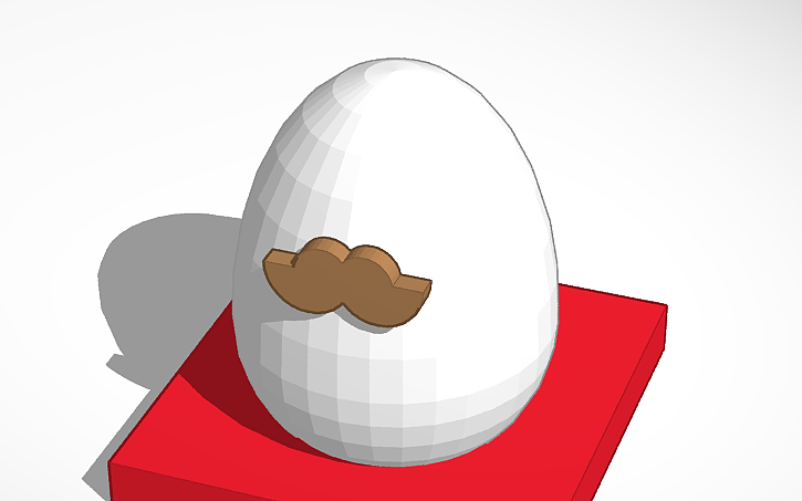 3D design EGG - Tinkercad