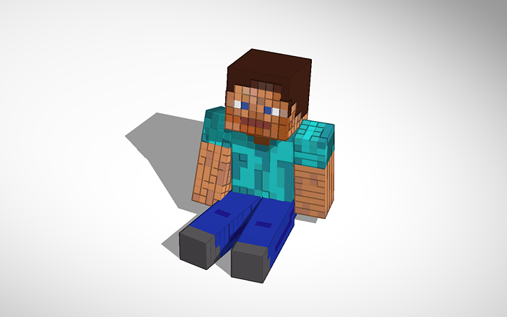 3D design Minecraft Steve - Tinkercad