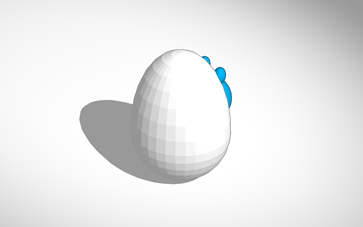 3D design Egg - Tinkercad