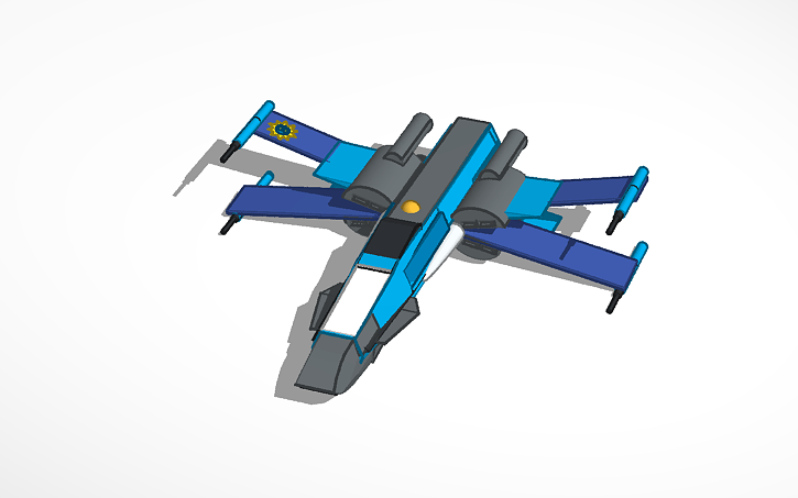 T-85 X-wing (New-Republic) - Tinkercad