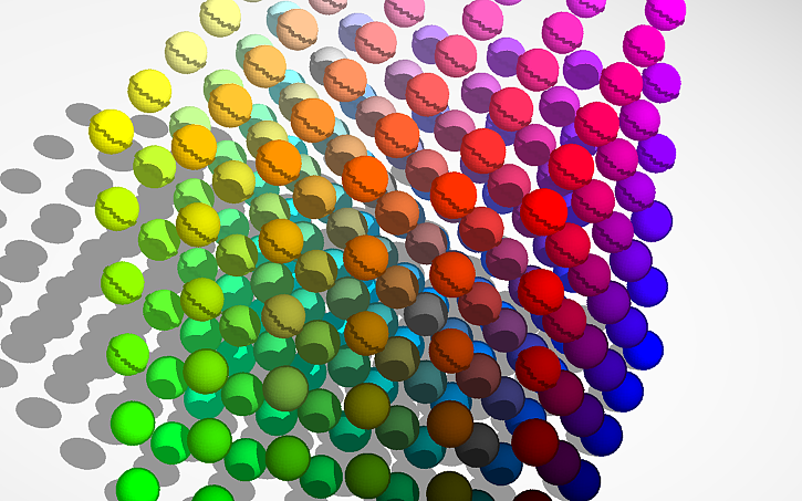 3D design 3D Color Cube - Tinkercad
