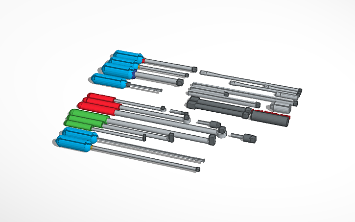 3D design Rachet Set - Tinkercad