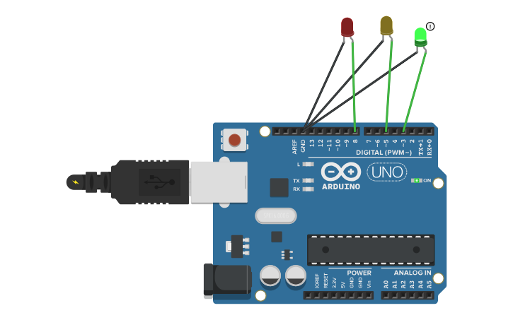 Smart Circuist Module Circuit design Copy of Smart Traffic system - Tinkercad