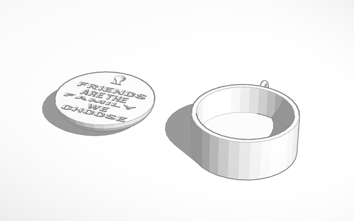 Locket Designcad 3D design Locket Together - Tinkercad
