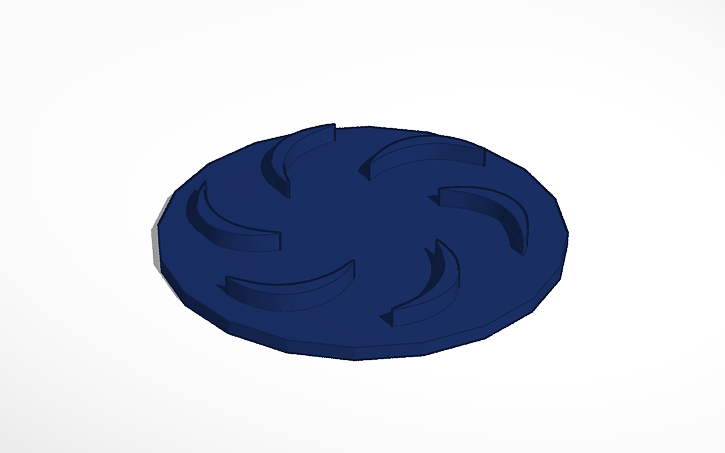 3D design Homestuck Void Symbol - Tinkercad