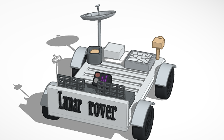 3D design LUNAR ROVER - Tinkercad