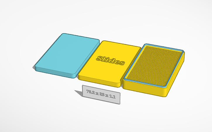 3D design Microscope Slides Holder - Tinkercad